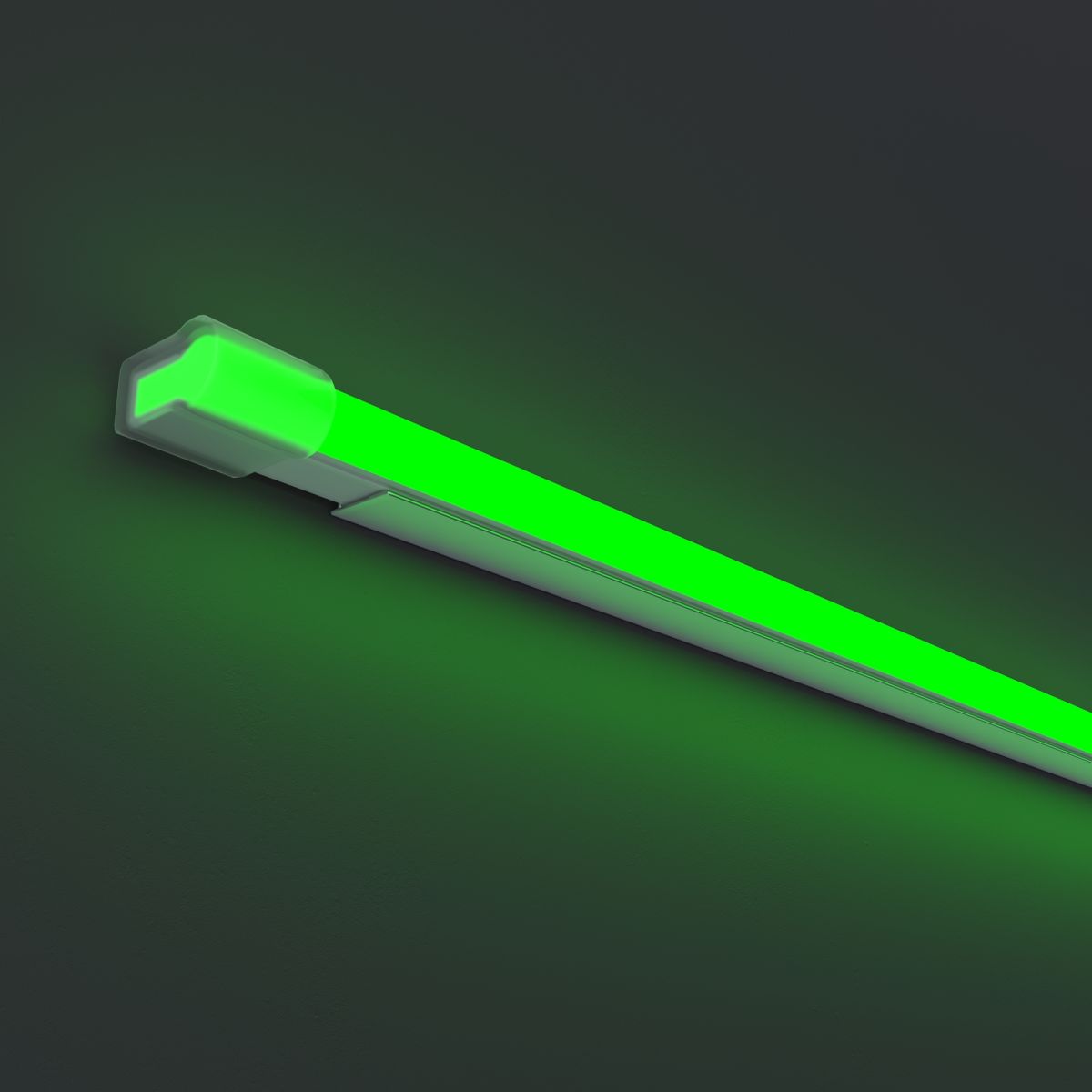 гибкий неон maytoni led strip 25x13 220в 8вт/м green ip65 50м 201234