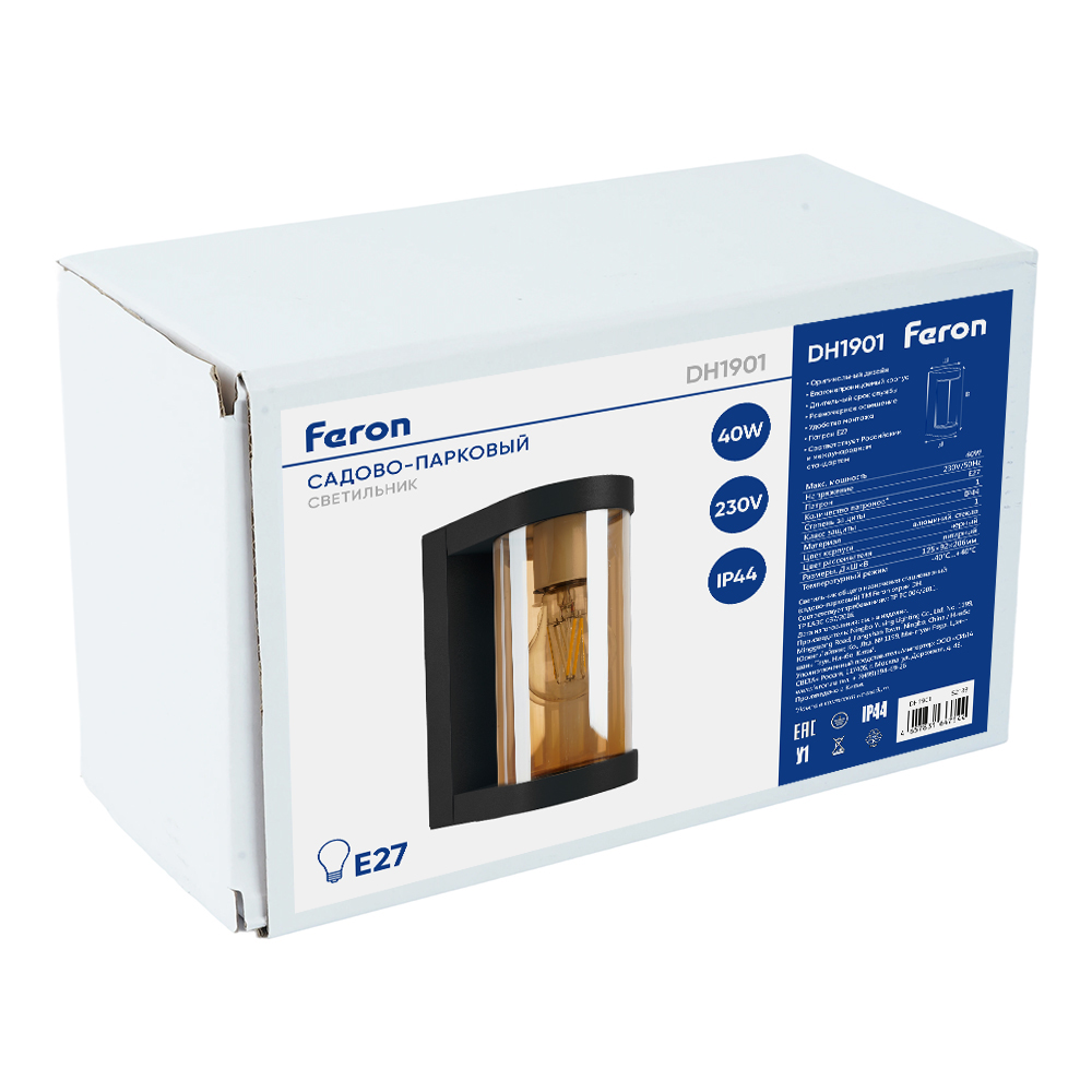 уличный настенный светильник feron бостон dh1901 52188