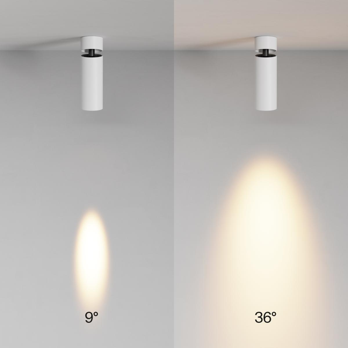 спот maytoni technical focus led c055cl-l12w2.7k-ss-w