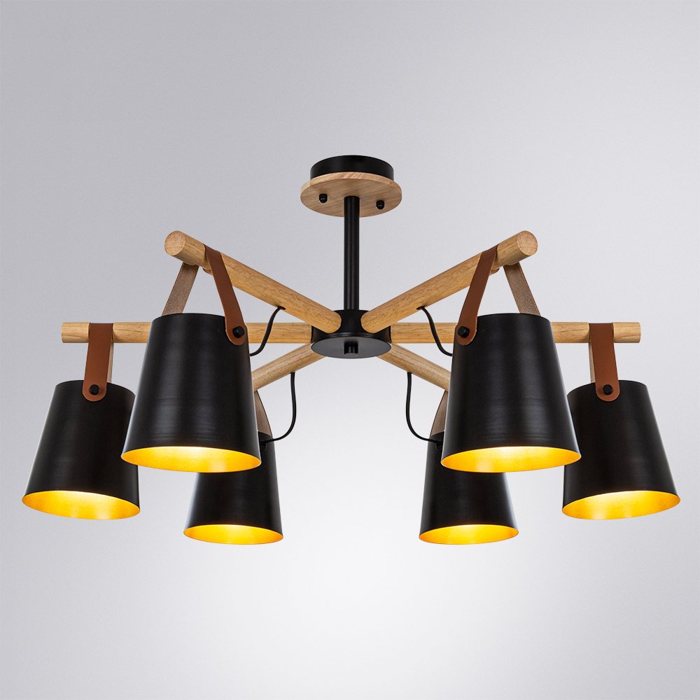 люстра на штанге arte lamp thomas a7032pl-6bk