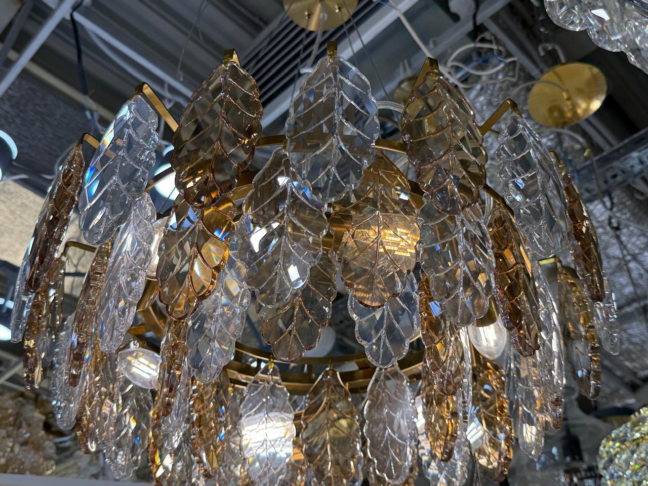 подвесная люстра crystal lux trevi sp6 brass