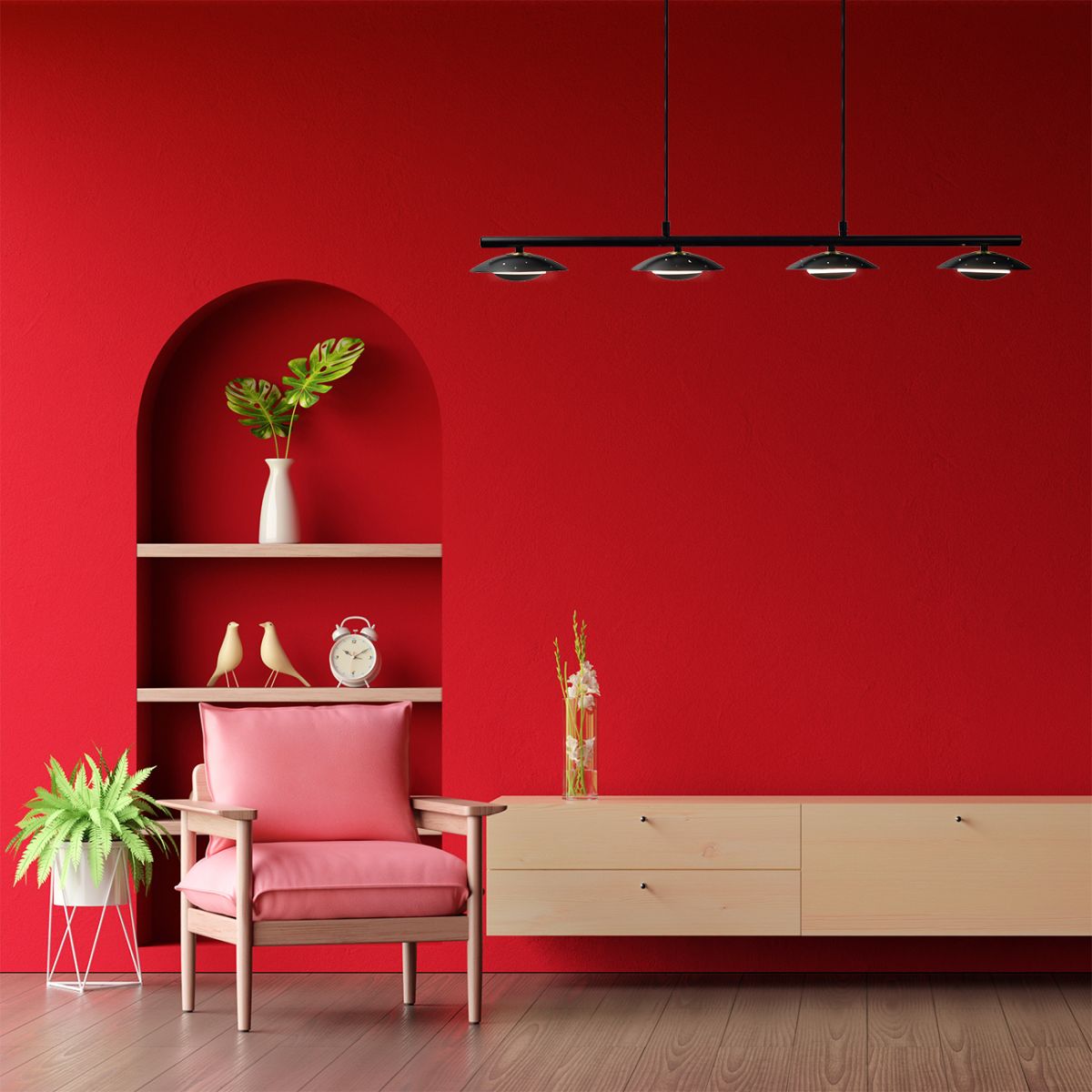 подвесной светильник escada himalia 10290/4led
