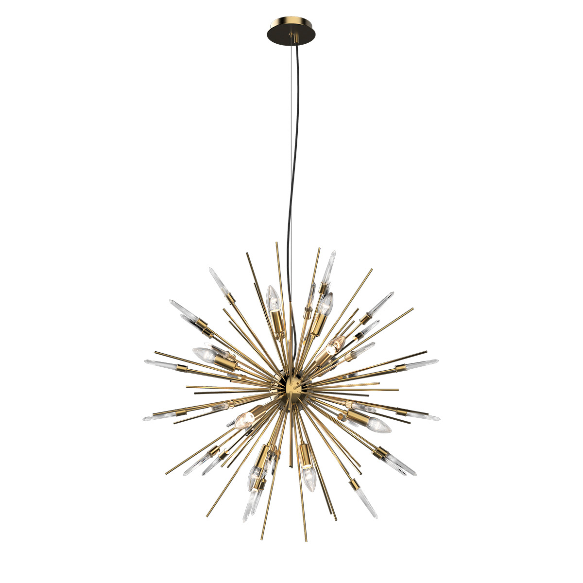 люстра delight collection boivin md2094-12a gold/rock crystal