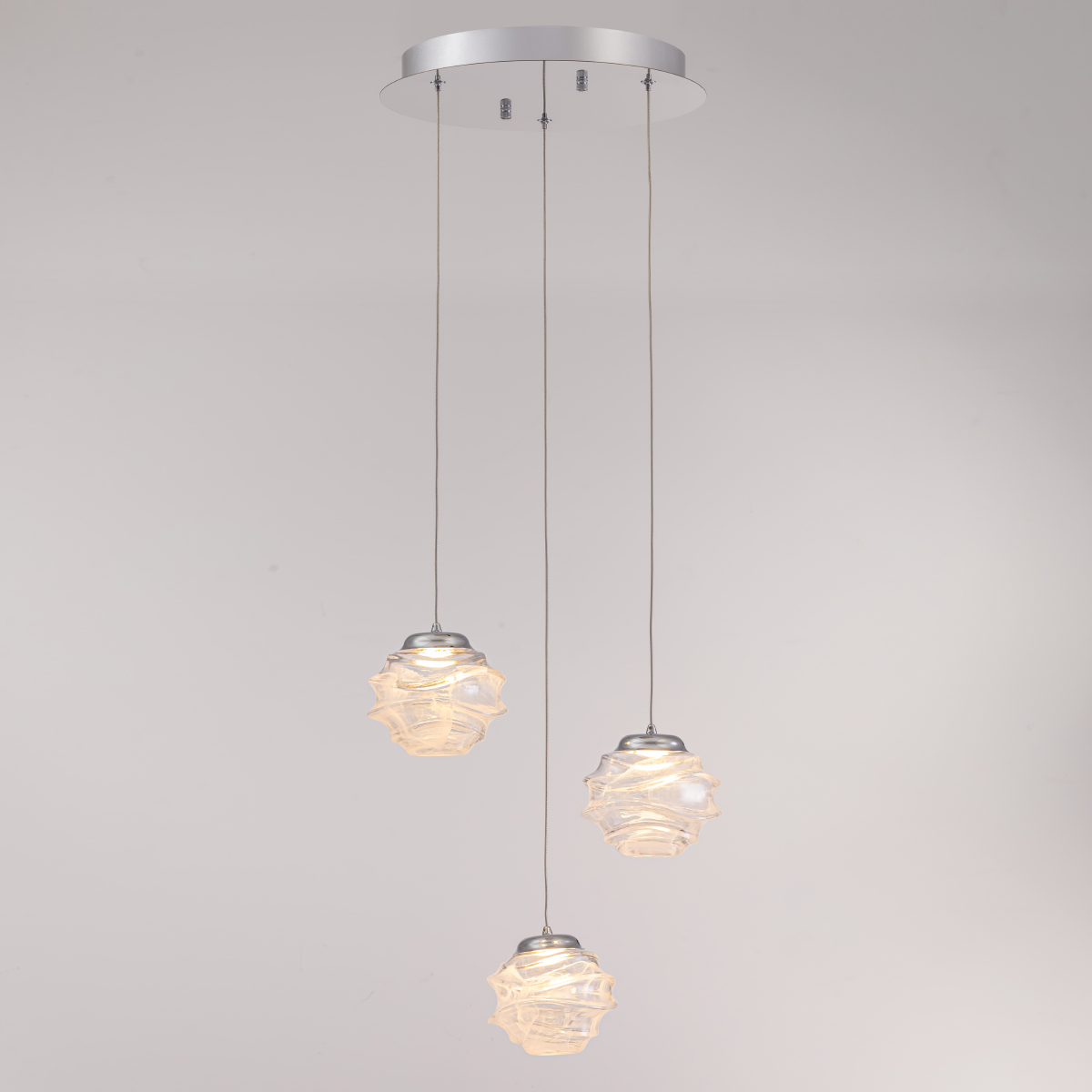 подвесной светильник delight collection md25030003-3a chrome/clear