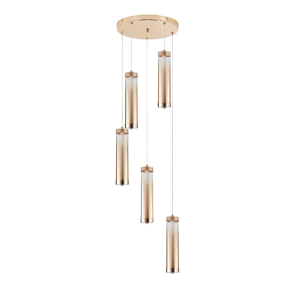 каскадная люстра indigo rilucente 11061/5p gold v000151l
