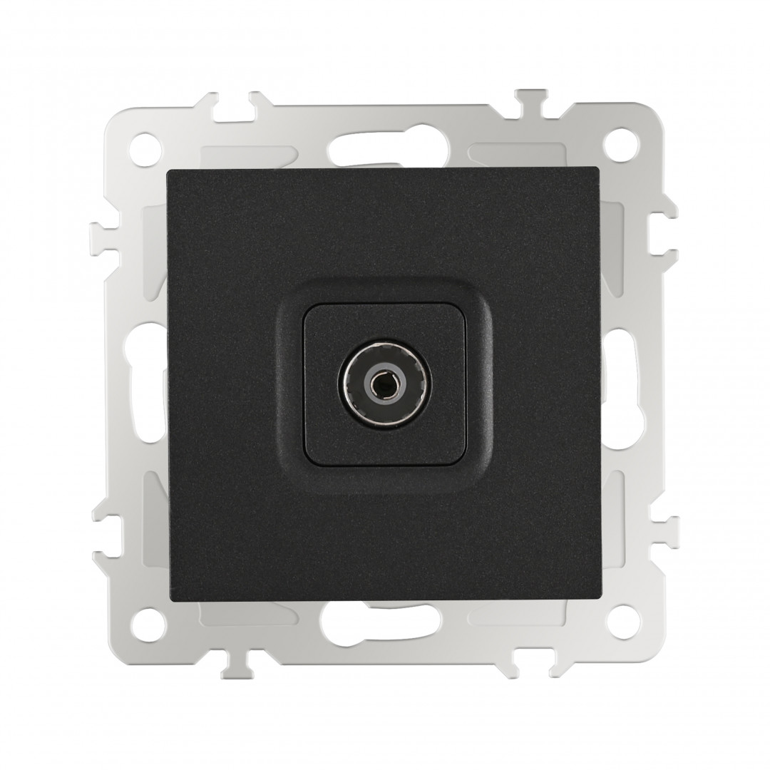 розетка tv arte milano 206.43-1.black