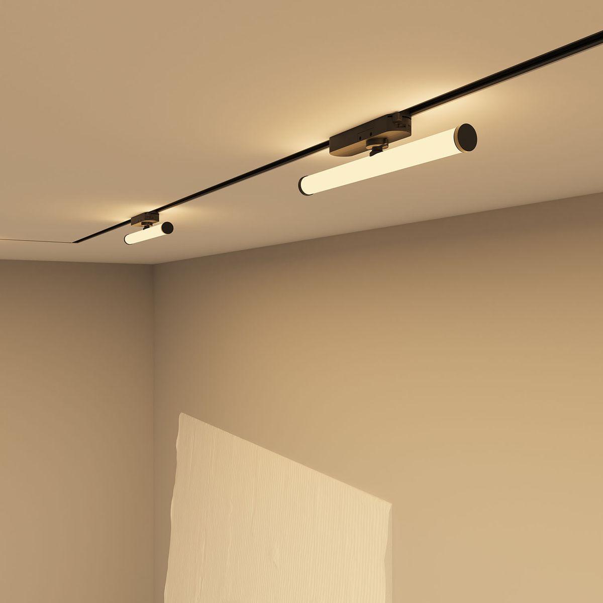 трековый светодиодный светильник denkirs strom dk6438-bk