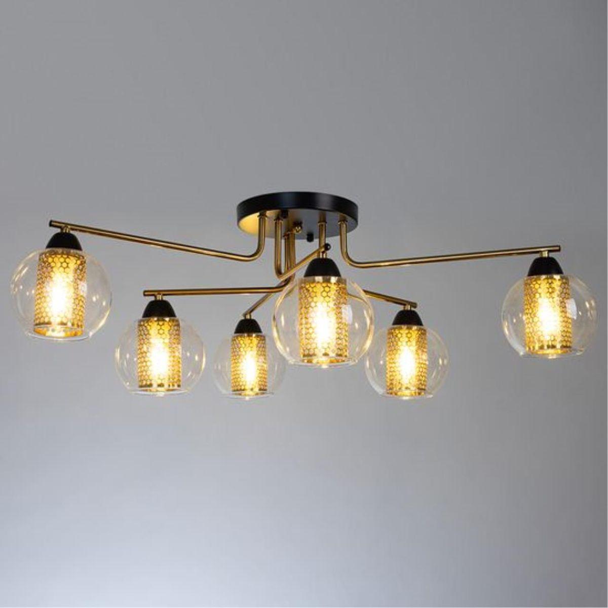 потолочная люстра arte lamp manchester a7045pl-6bk