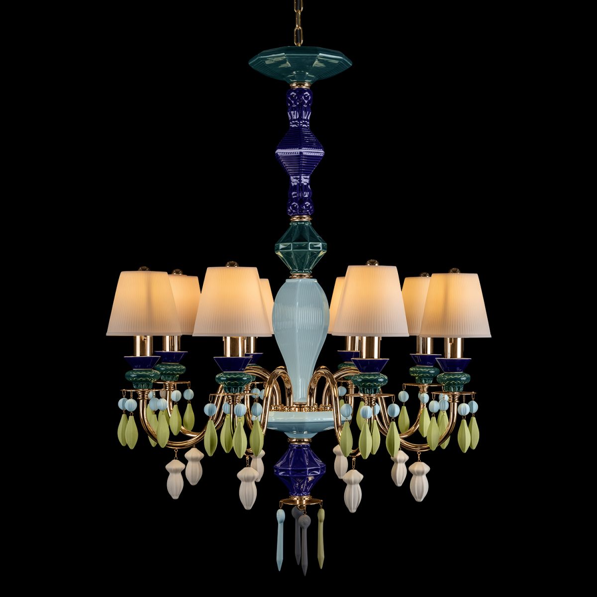 подвесная люстра loft it grace 10203/8 green