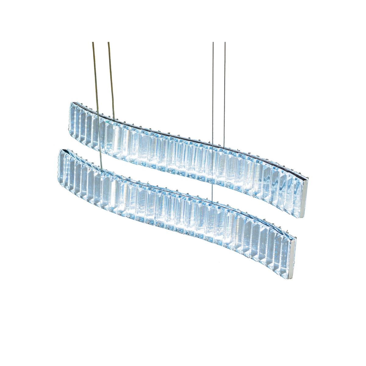 подвесной светильник lumina deco ldp 6039-2-pr chr