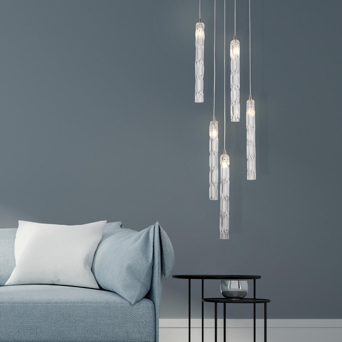 подвесной светильник eurosvet lynn 50381/5 хром