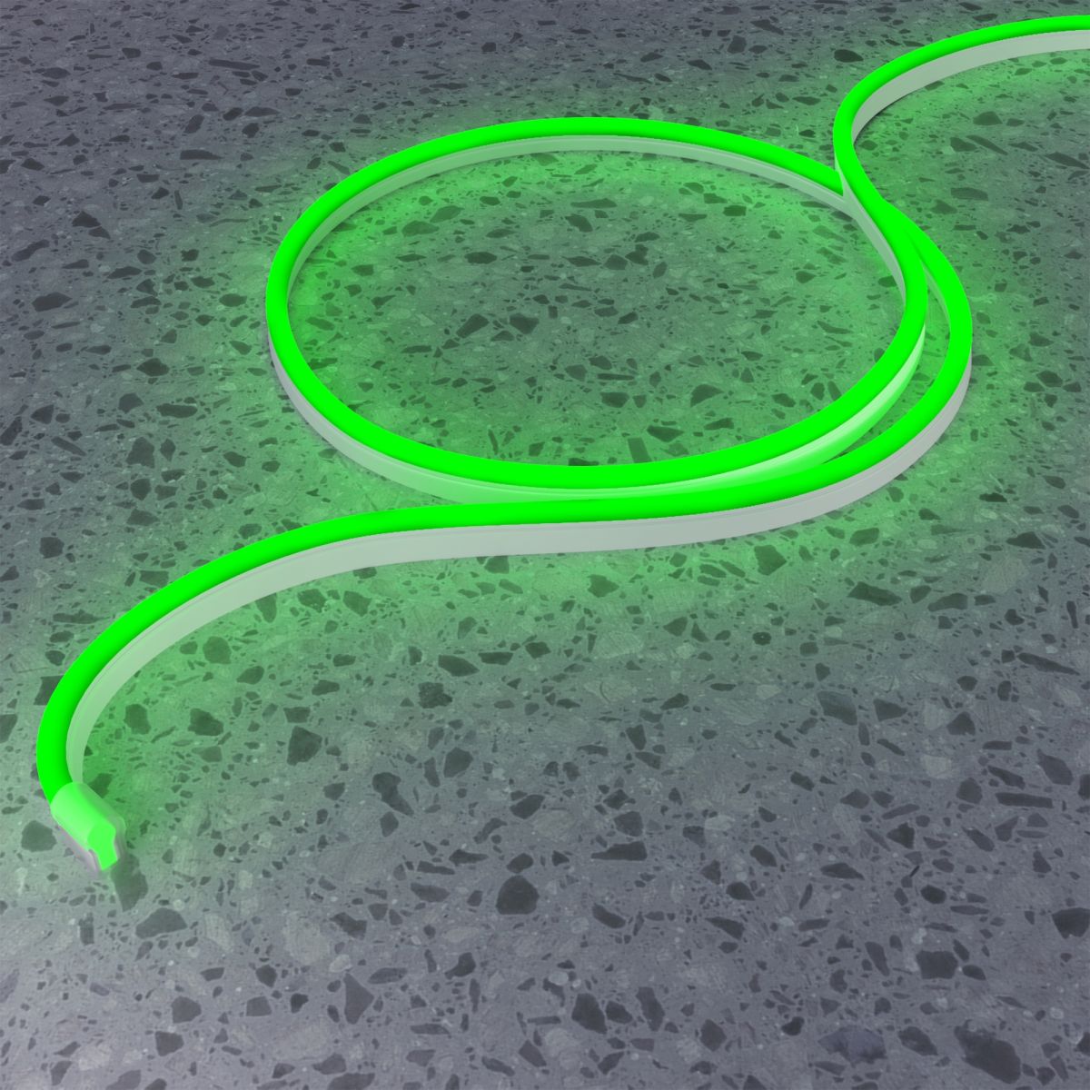 гибкий неон maytoni led strip 25x13 220в 8вт/м green ip65 50м 201234