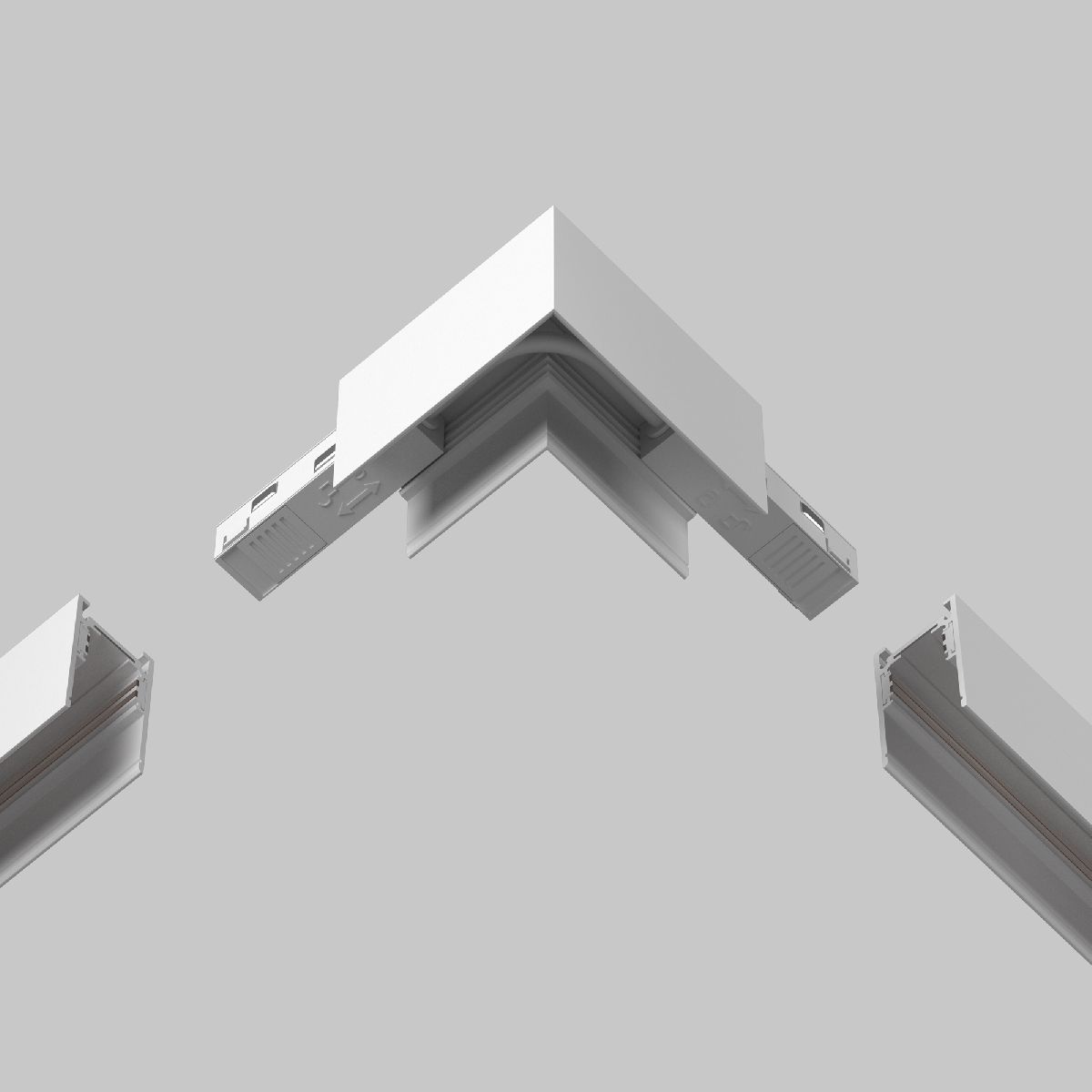коннектор питания угловой maytoni magnetic track system exility tra034cpc-42w-15-1