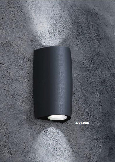 уличный настенный светодиодный светильник fumagalli marta 2a4.000.000.axu2l