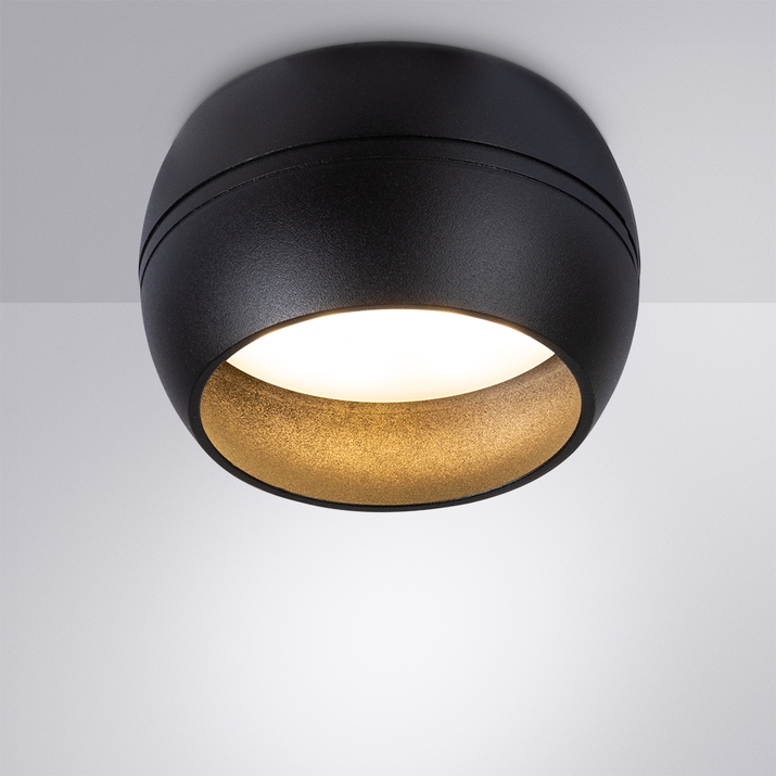 накладной светильник arte lamp gambo a5551pl-1bk