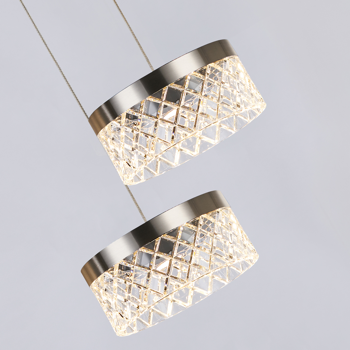 подвесной светильник diamond cut md21020075-5a satin nickel delight collection