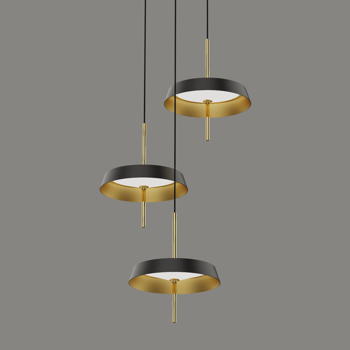 подвесной светильник delight md18001061-3b black/gold