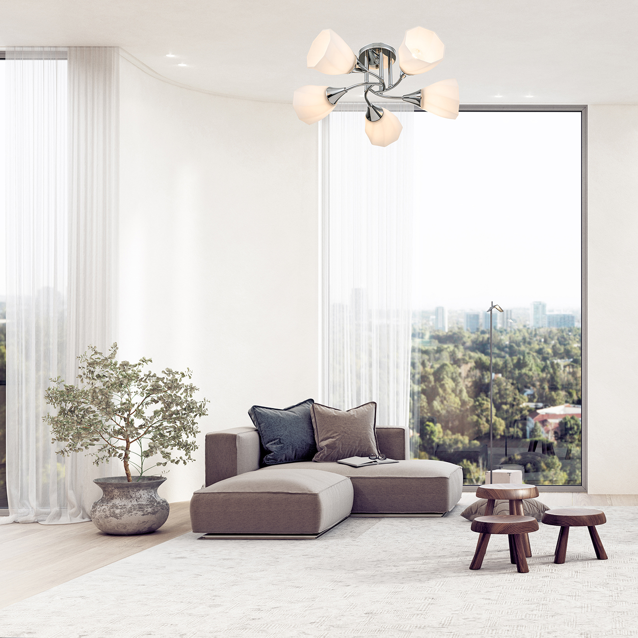 потолочная люстра escada camellia 664/5p