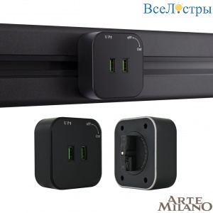 380022TS/USBx2 Black