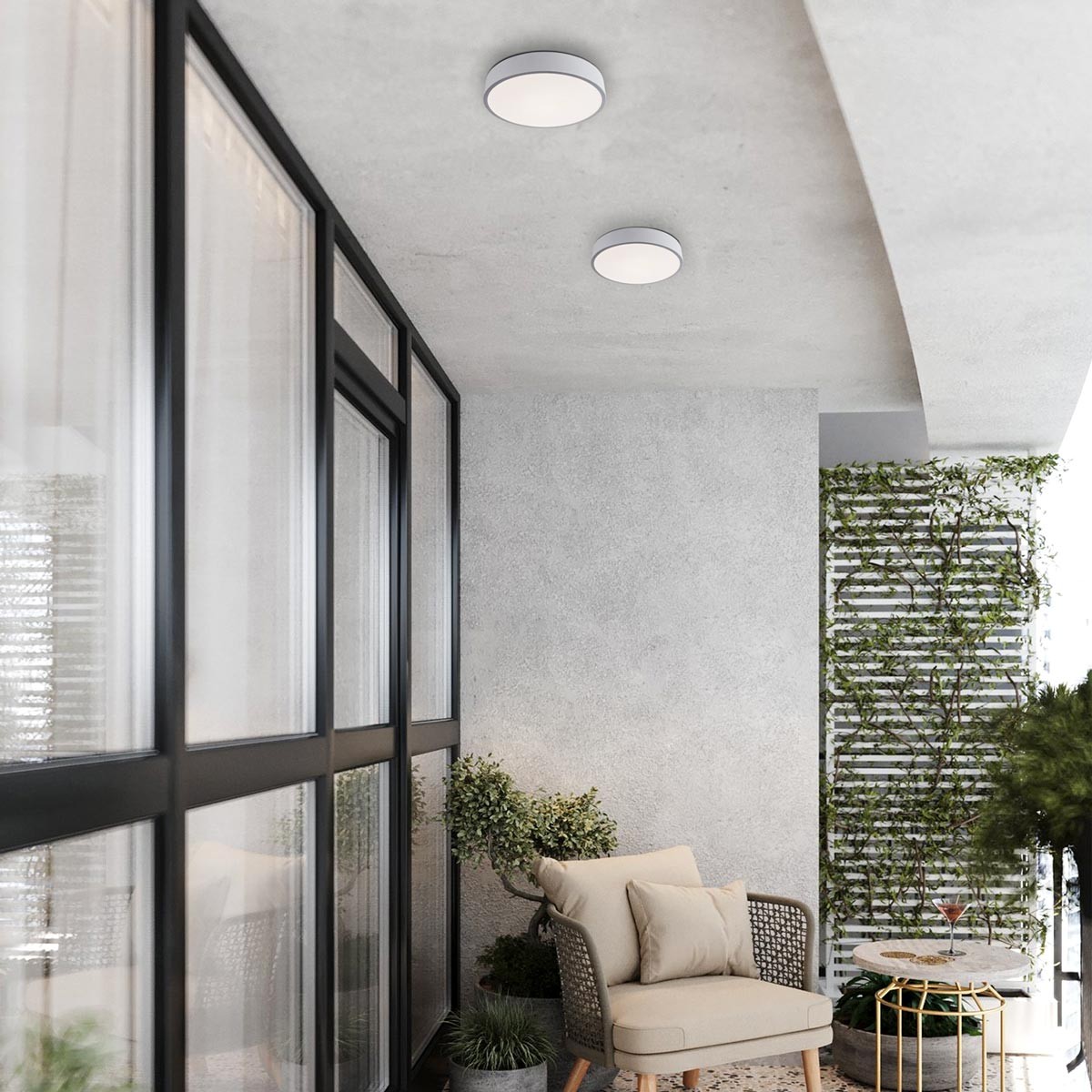 потолочный светильник led4u l2020-300 wh