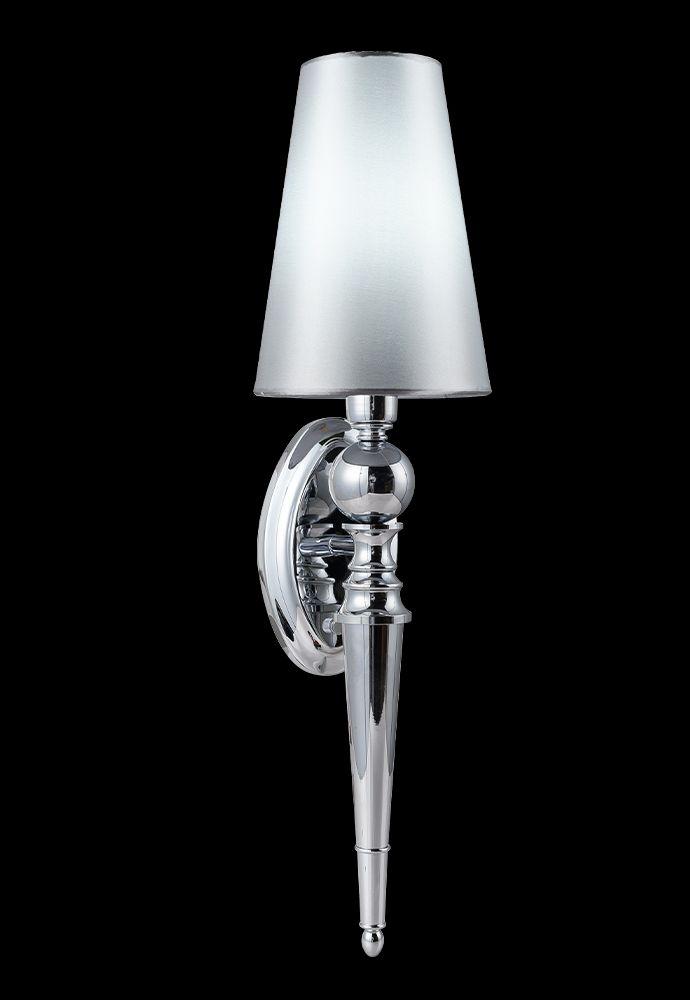 бра crystal lux per ap1 chrome/silver