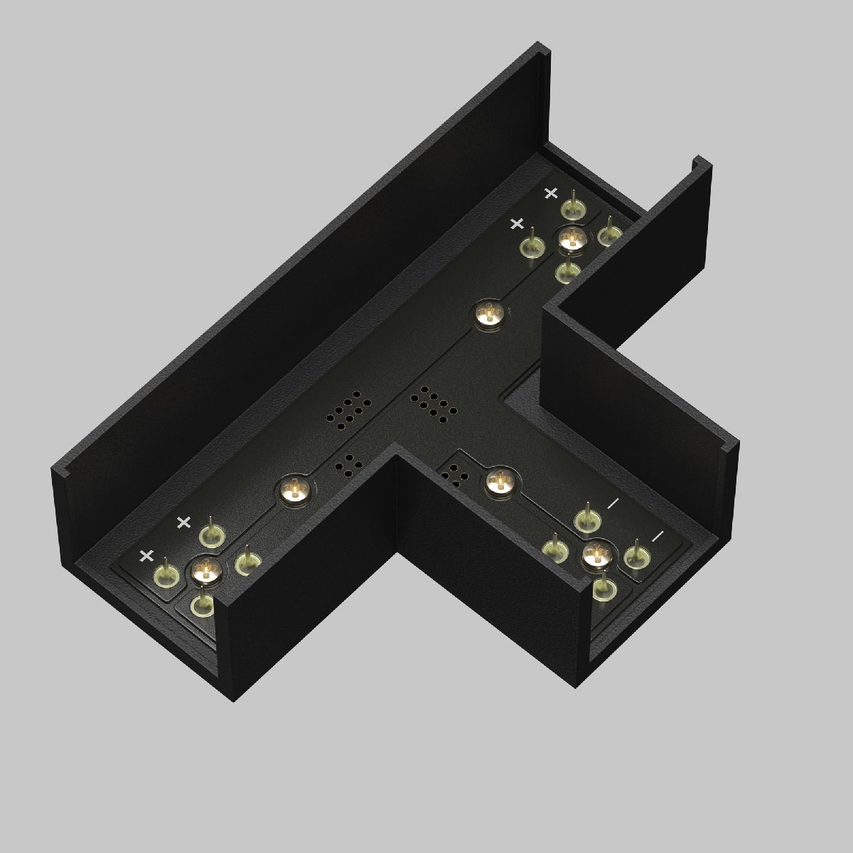 коннектор питания т-образный maytoni elasity tra160ct-11b