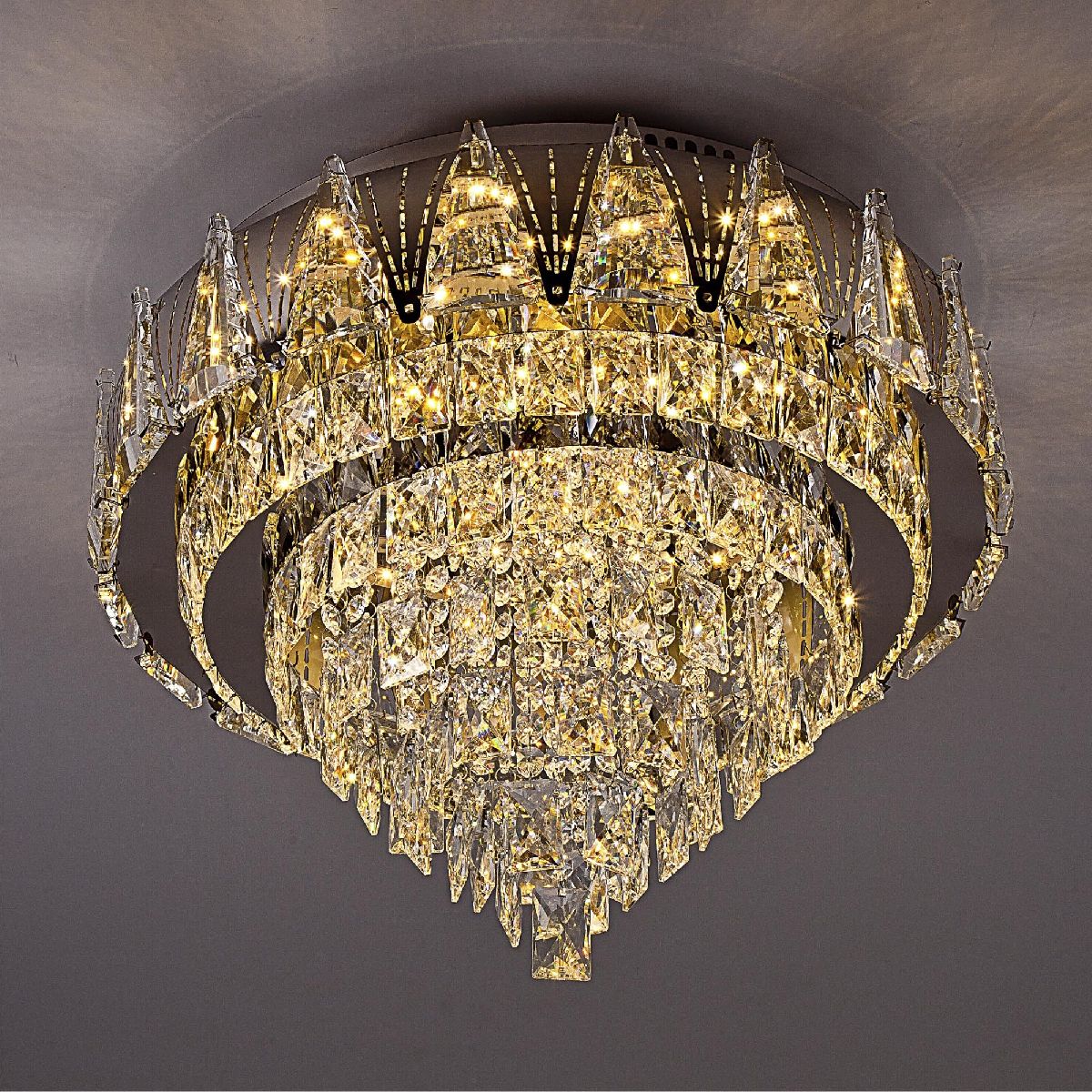 потолочная люстра led4u l9437-500 cr с уд