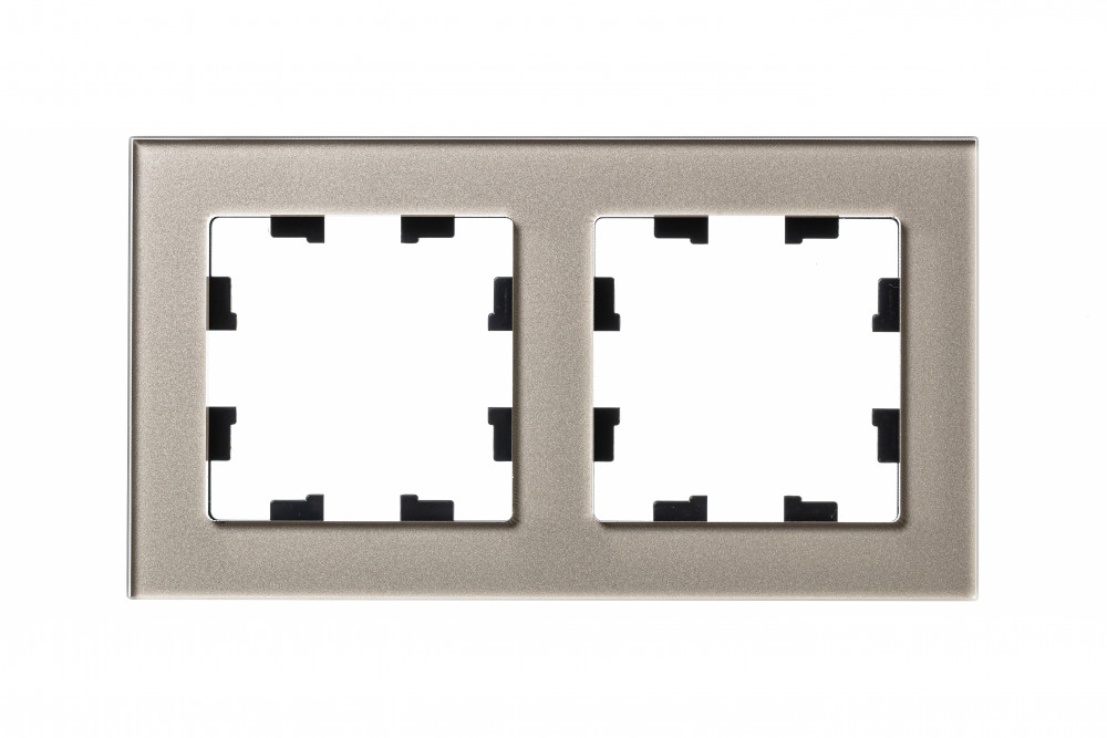 рамка 2-ая systeme electric atlasdesign nature стекло шампань atn320502