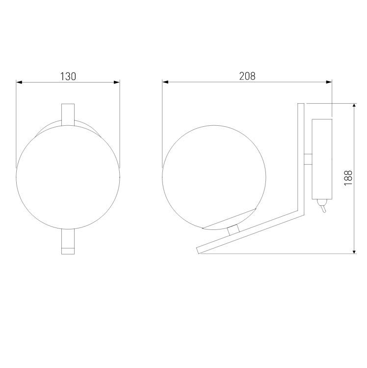 бра eurosvet shape 70131/1 хром