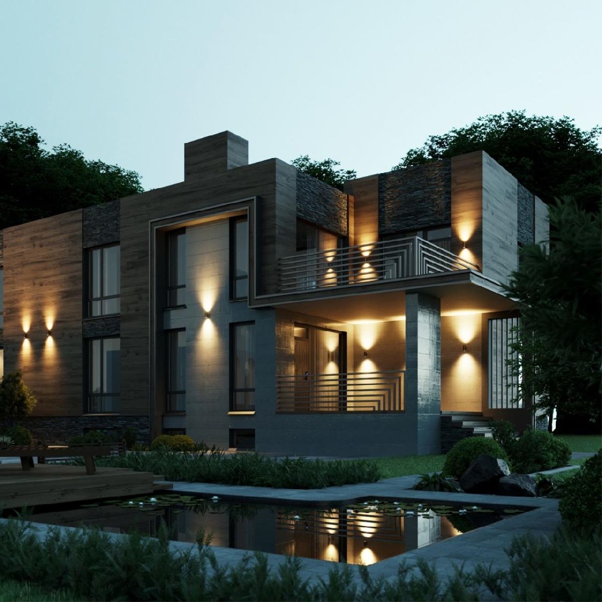 уличный настенный светильник odeon light long 7071/16wl