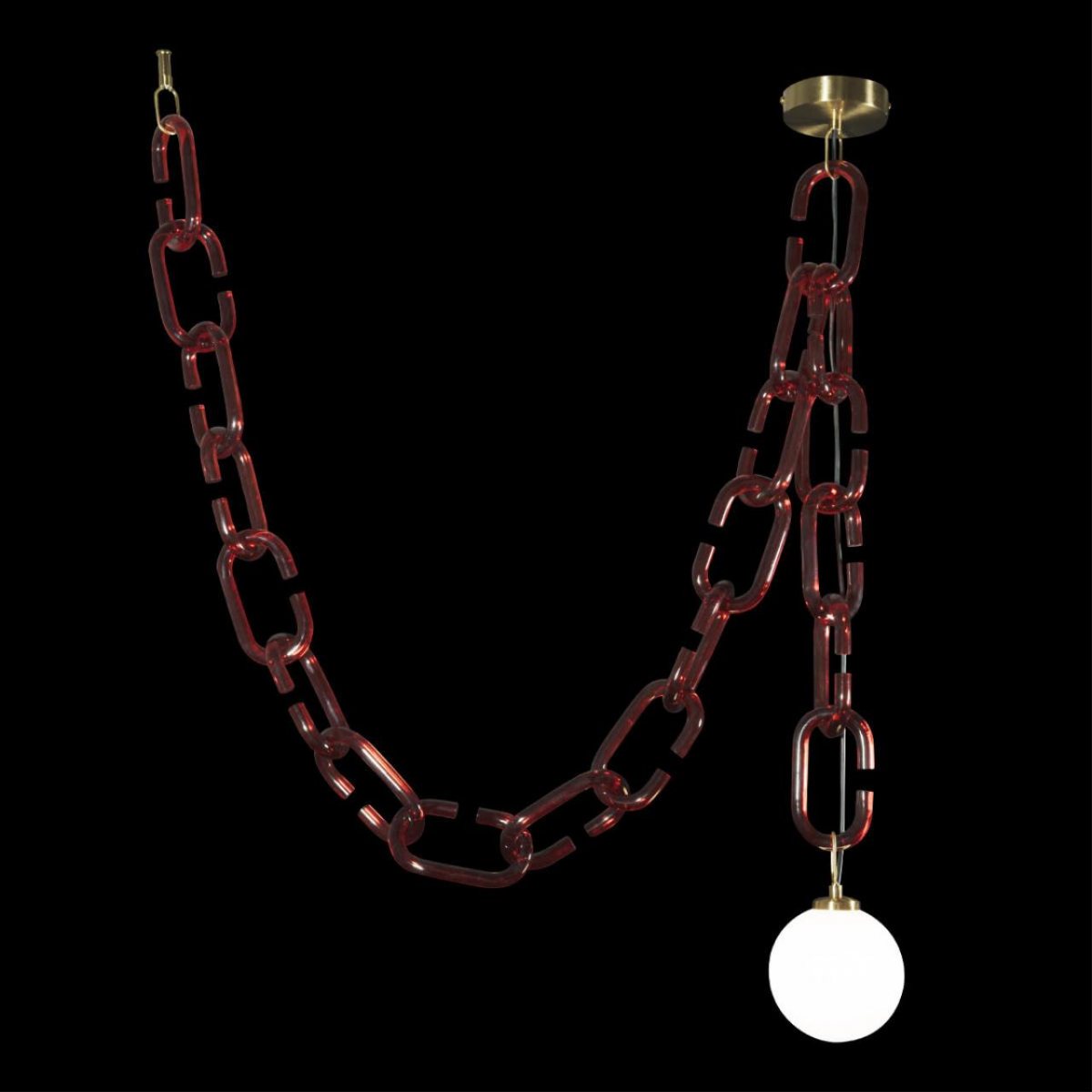 подвесной светильник loft it chain 10128c red