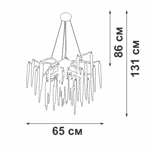 подвесная люстра vitaluce v2875-8/7s