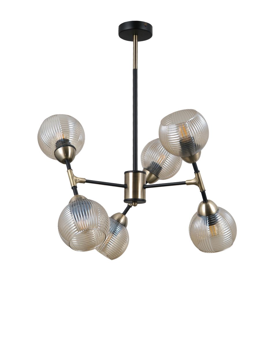 люстра на штанге moderli arty v10804-6p