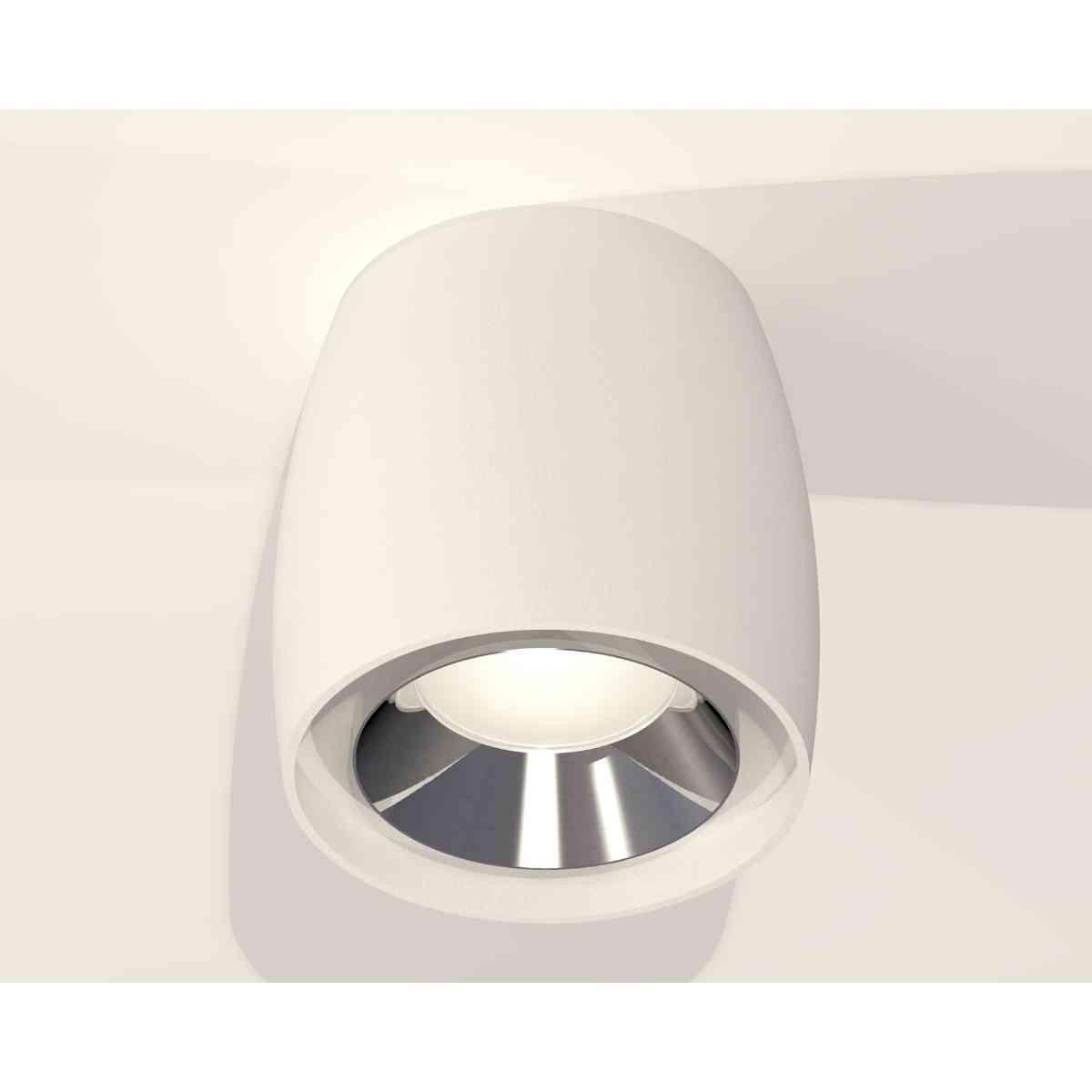 комплект накладного светильника ambrella light techno spot xs1141003 swh/psl белый песок/серебро полированное (c1141, n7032)