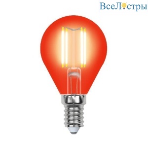 LED-G45-5W/RED/E14 GLA02RD картон