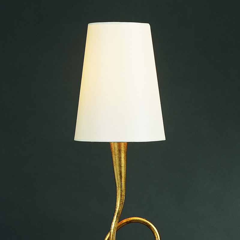 настольная лампа mantra paola painted gold 3545