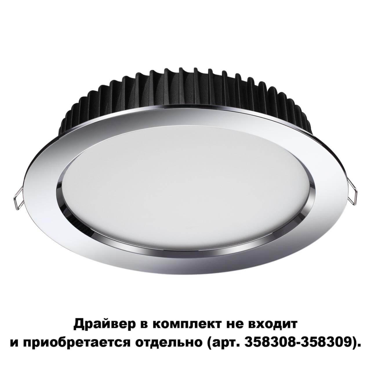 встраиваемый светодиодный светильник novotech spot drum 358307
