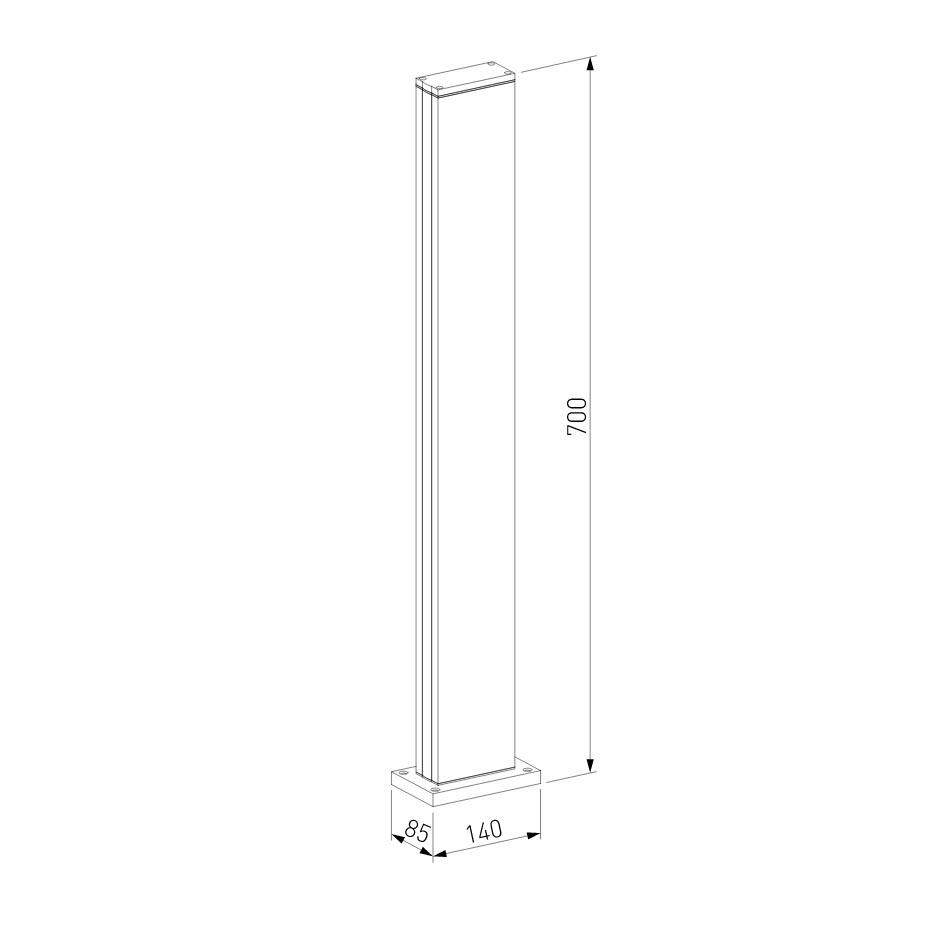 уличный светодиодный светильник elektrostandard 1538 techno led серый 4690389172441