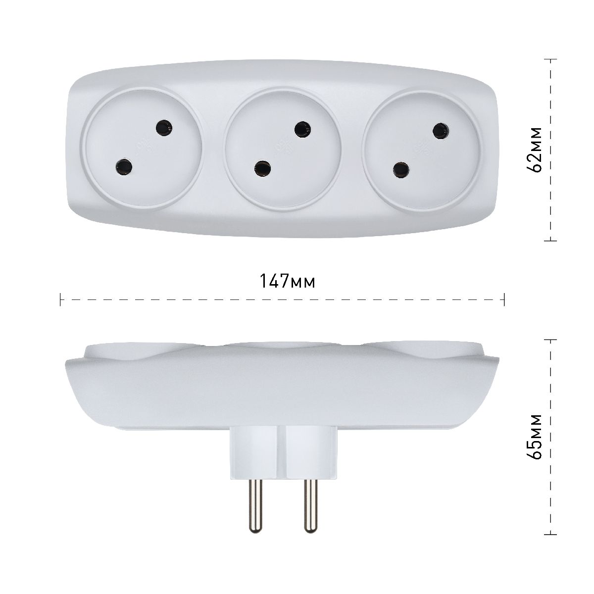разветвитель электрический эра sp-3-w c0045527