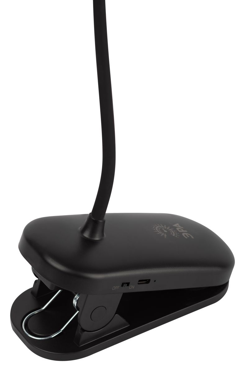 настольная аккумуляторная лампа эра nled-525-6w-bk б0068549