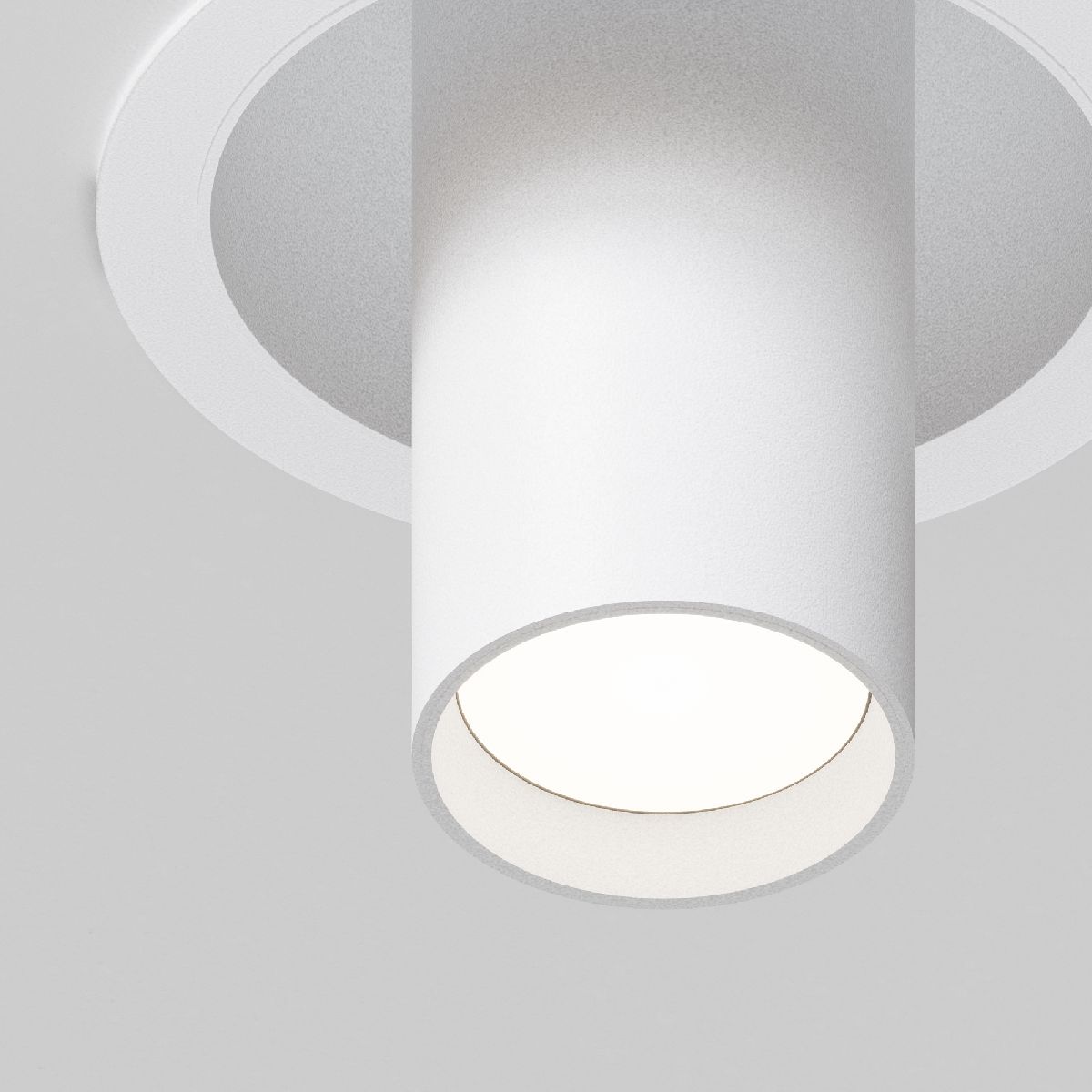 встраиваемый светильник maytoni focus s c048cl-01-gu10-w