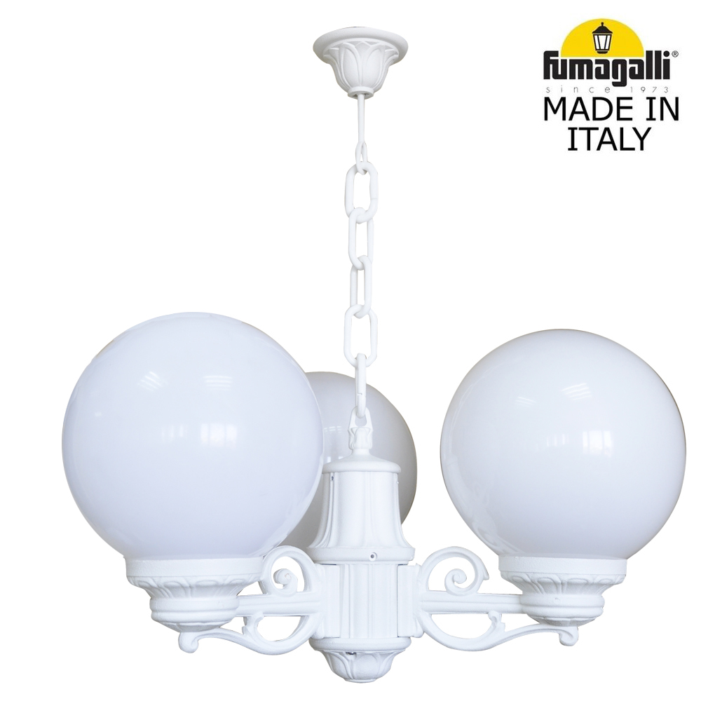 уличный подвесной светильник fumagalli globe 250 g25.120.s30.wyf1r