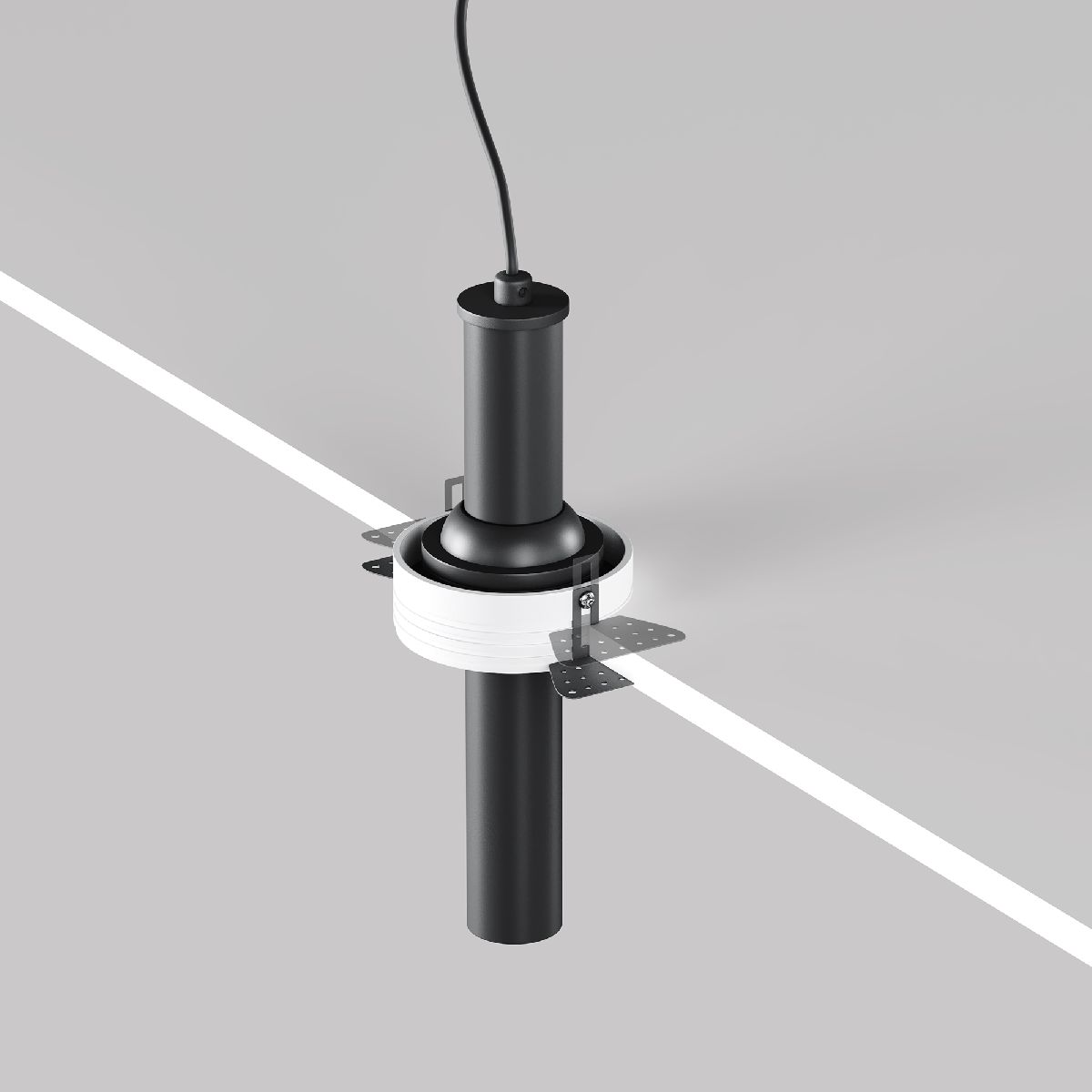 встраиваемый светильник maytoni focus t c140trs-l200-7w4k-b