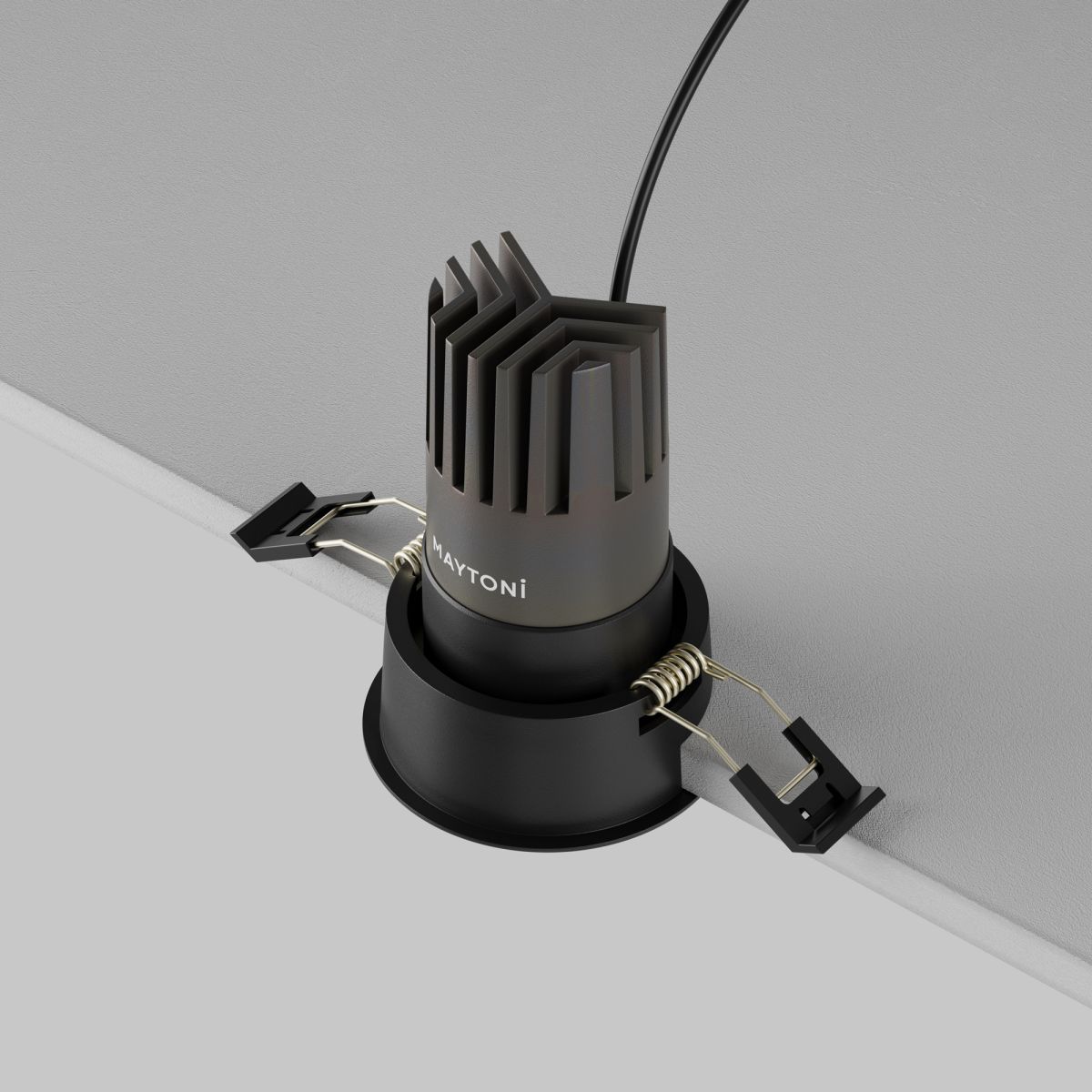 встраиваемый светильник maytoni technical dip dl116-10w-3k-b