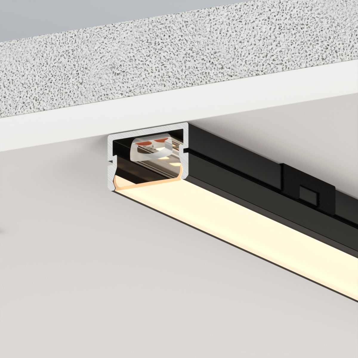 профиль arlight siler-2000 anod black (алюминий) 058960