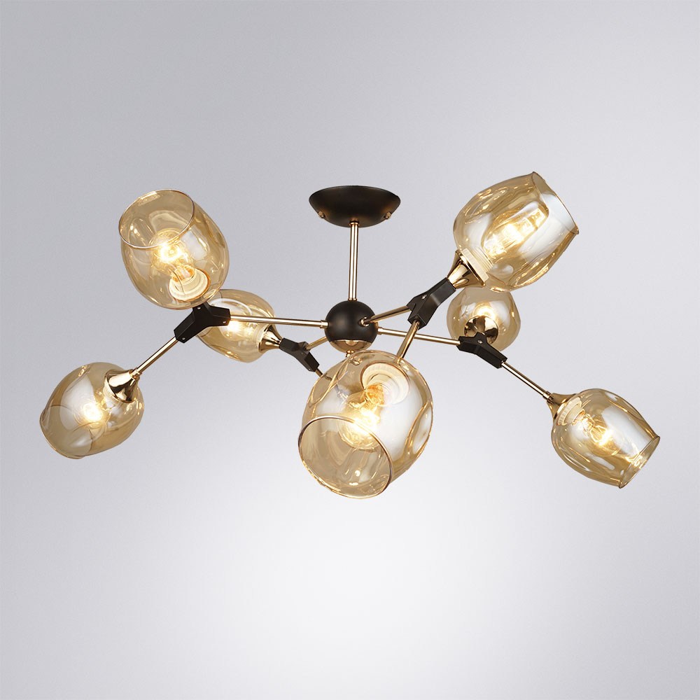 люстра на штанге arte lamp seppia a4211pl-8bk