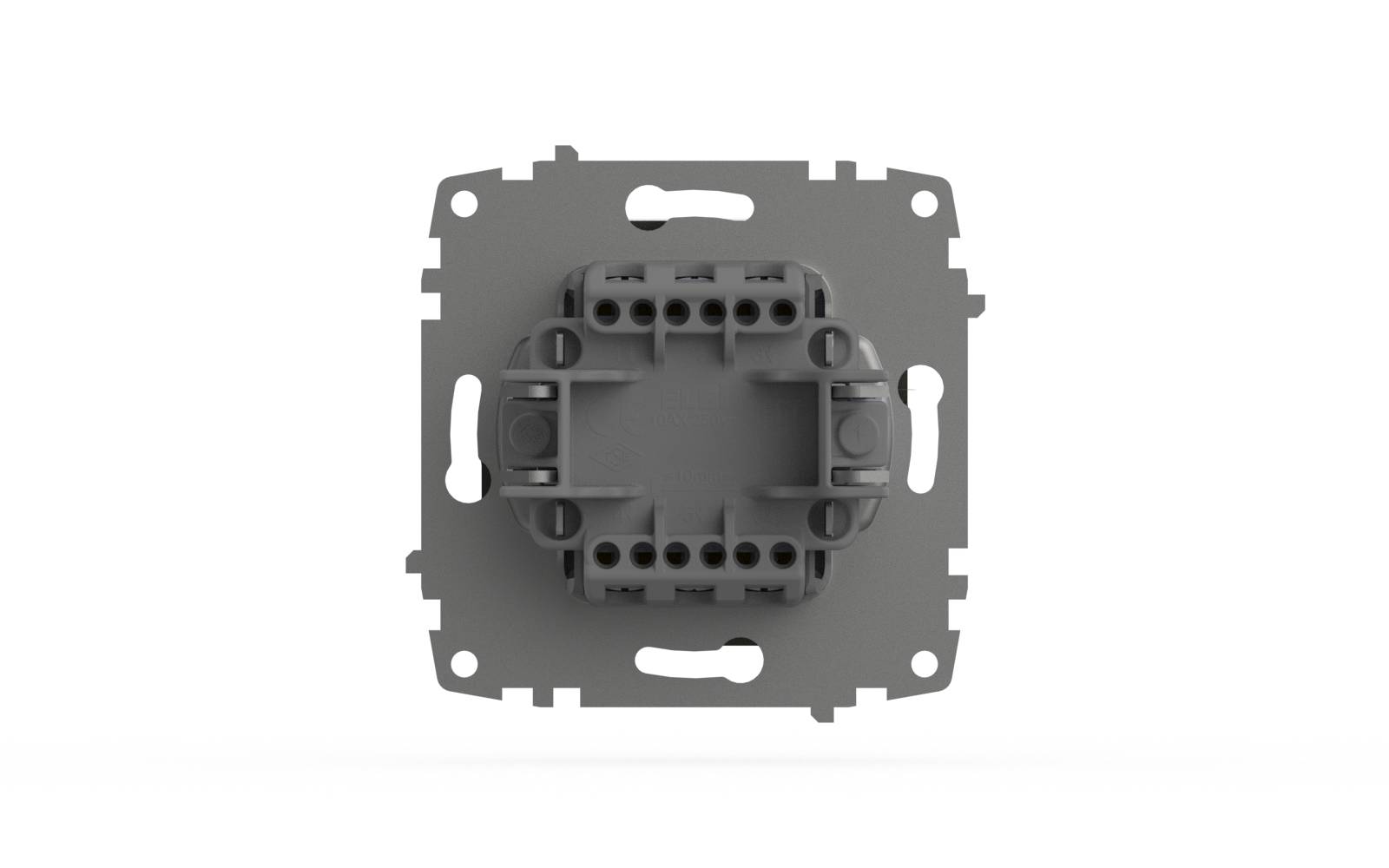 переключатель двухклавишный elbi zena vega 609-011100-211