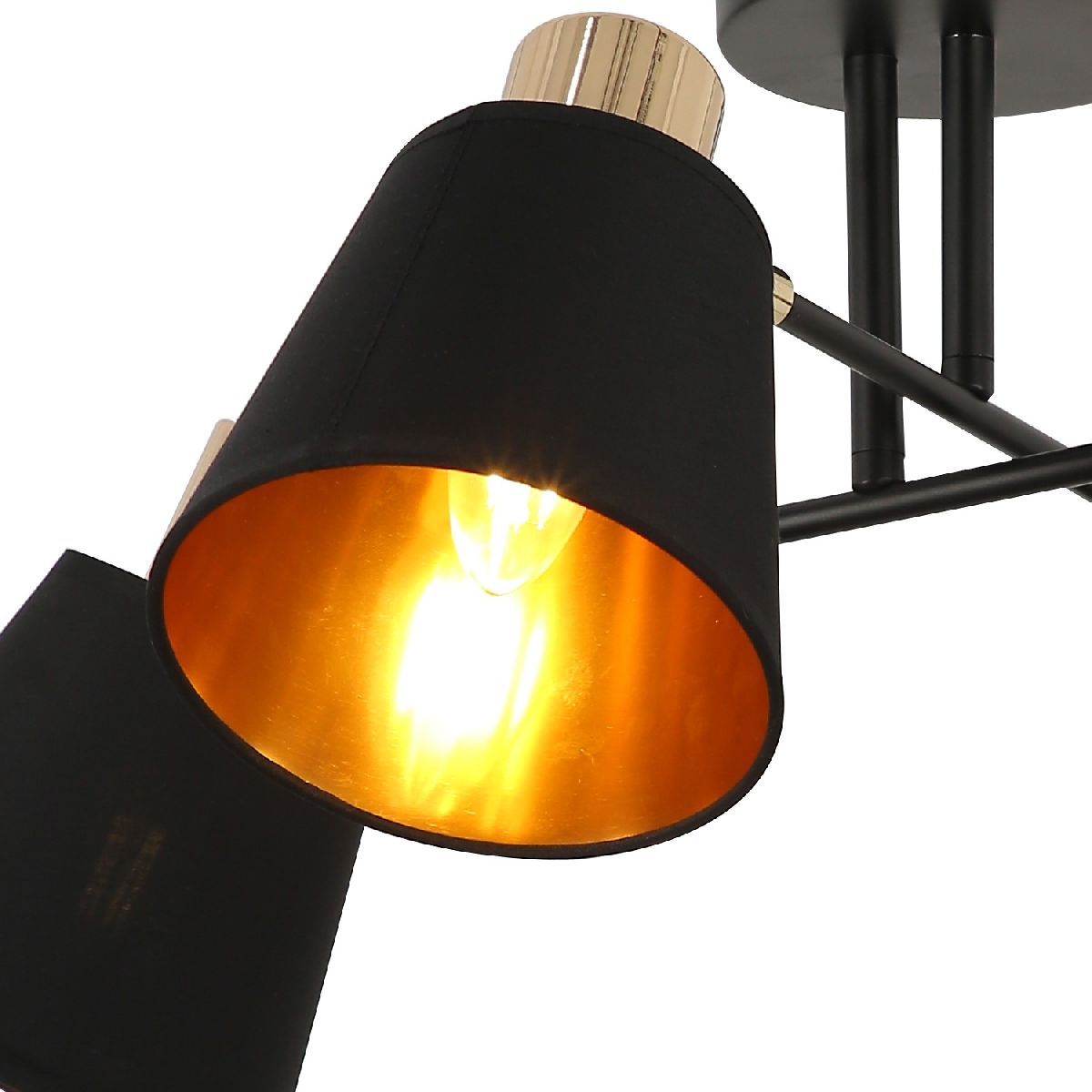потолочная люстра illumico il6116-4cou-79 bk gd abelie