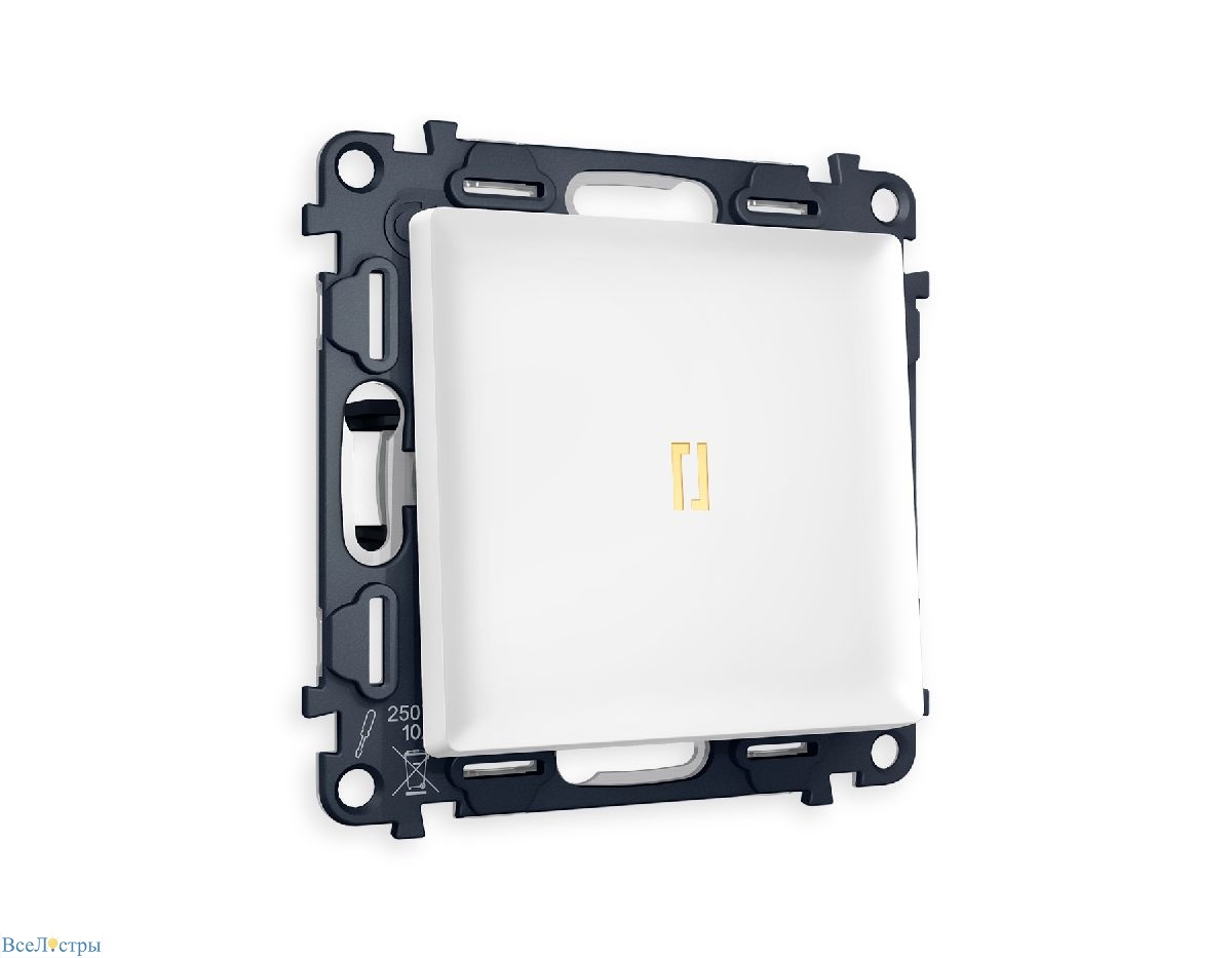 комплект механизма 1-кл выключателя с подсветкой ambrella volt alfa ma122010