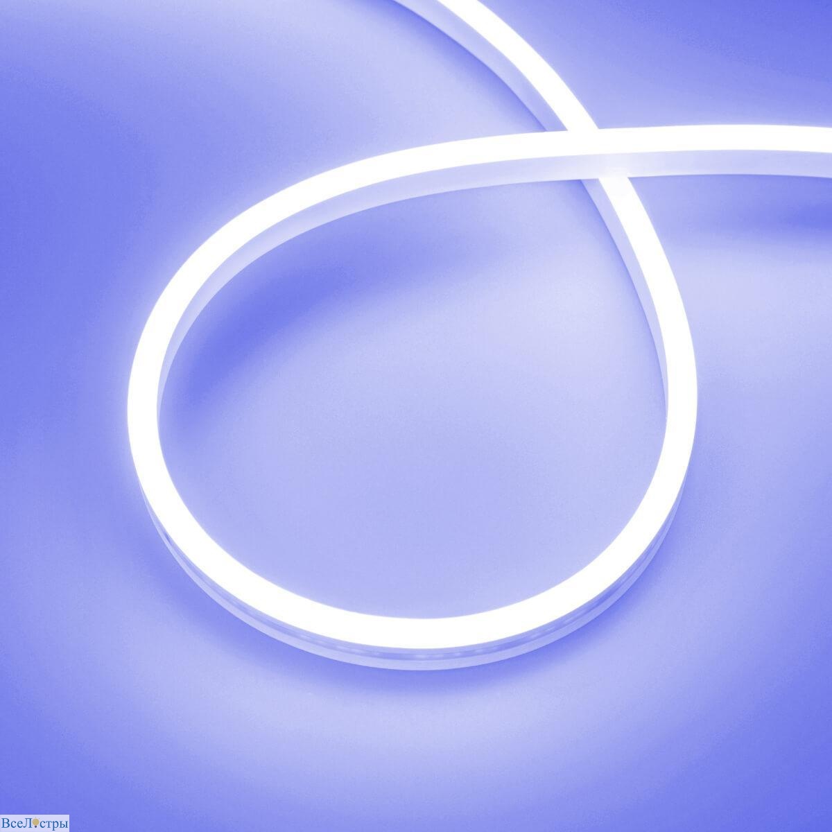 гибкий неон arligh 10w/m 120led/m 2835smd синий 5m aurora-ps-a120-12x6mm 24v blue 036679